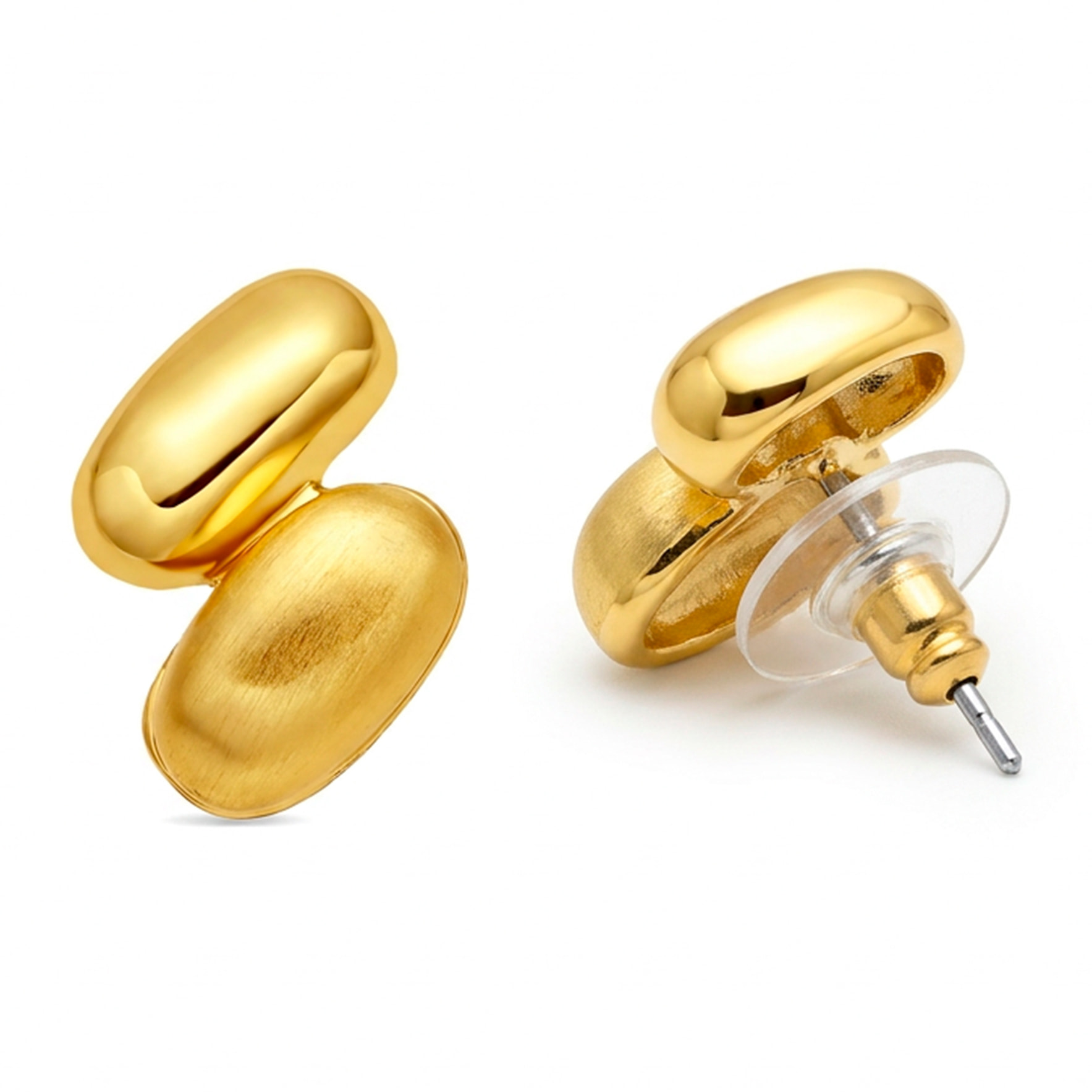 Pendientes Jiola acabado oro amarillo 18k
