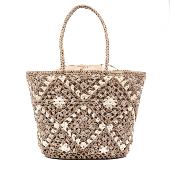 Zenson borsa a spalla donna. Realizzata in cotone.