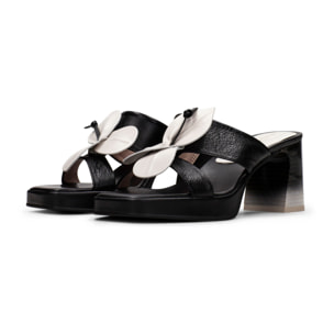 Mule Odina Negro 7 cm