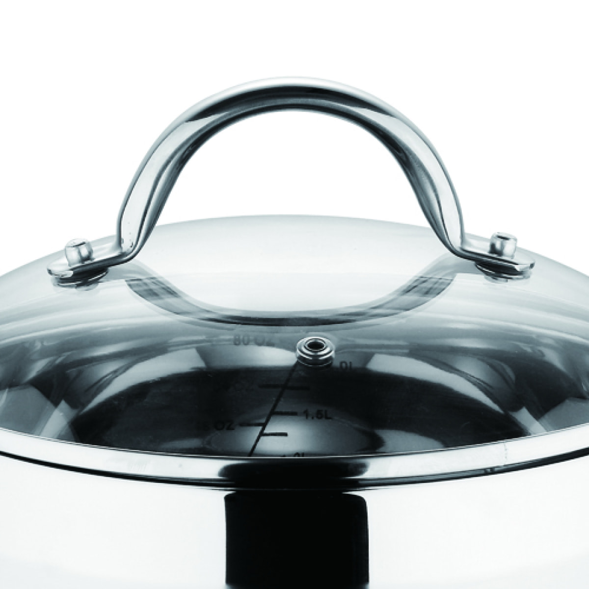 CACEROLA 20X11.5CM 3.3L ACERO INOX IND C/TAPA GOURMET BG