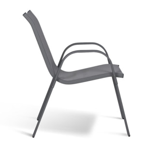 Chaises de jardin - Mix color - gris anthracite, gris clair, bleu, noir