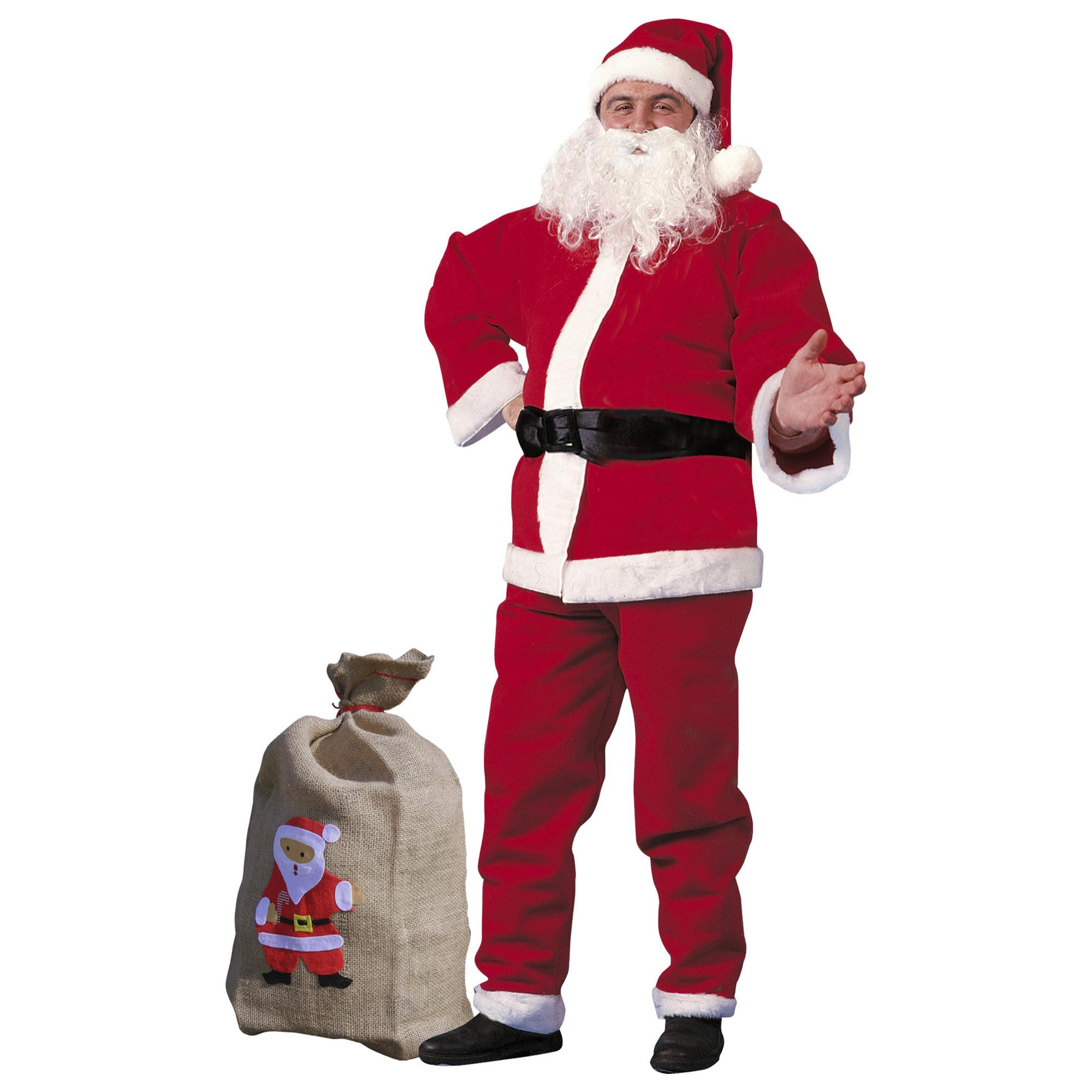 Babbo Natale Costume Con Sacco Uomo