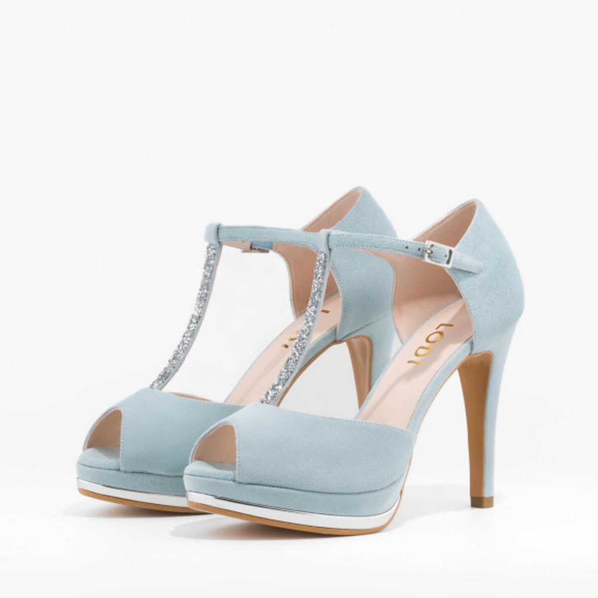 SANDALIAS DE NOVIA AZULES PAULI