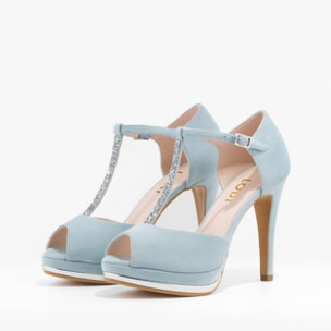 SANDALIAS DE NOVIA AZULES PAULI
