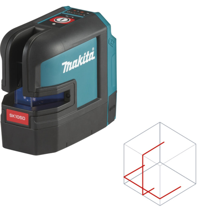 Láser cruzado MAKITA de 25m 12V CXT Li-Ion en bolsa - SK105DZ