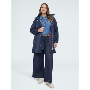 Fiorella Rubino - Parka largo con capucha - Azul