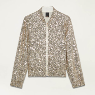 Oltre - Bomber full paillettes - Oro