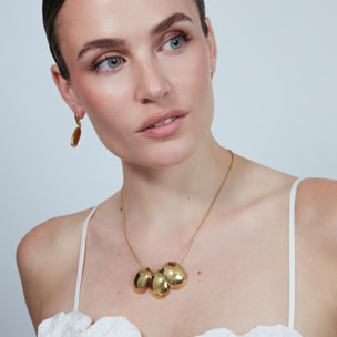 Collar acabado en oro amarillo de 18k