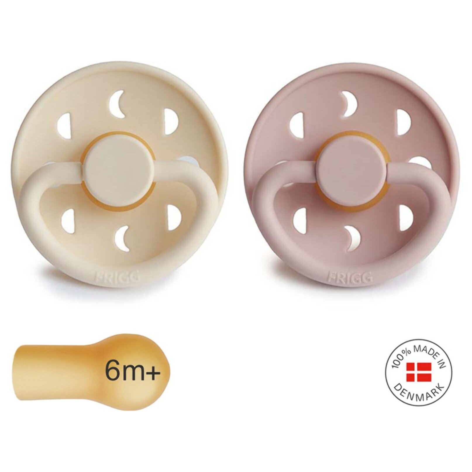 Frigg Pack 2 Chupetes Block Latex Moon Phase