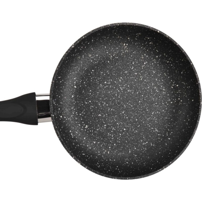 Batterie de cuisine ESSENTIELB 3 poeles Pietra black