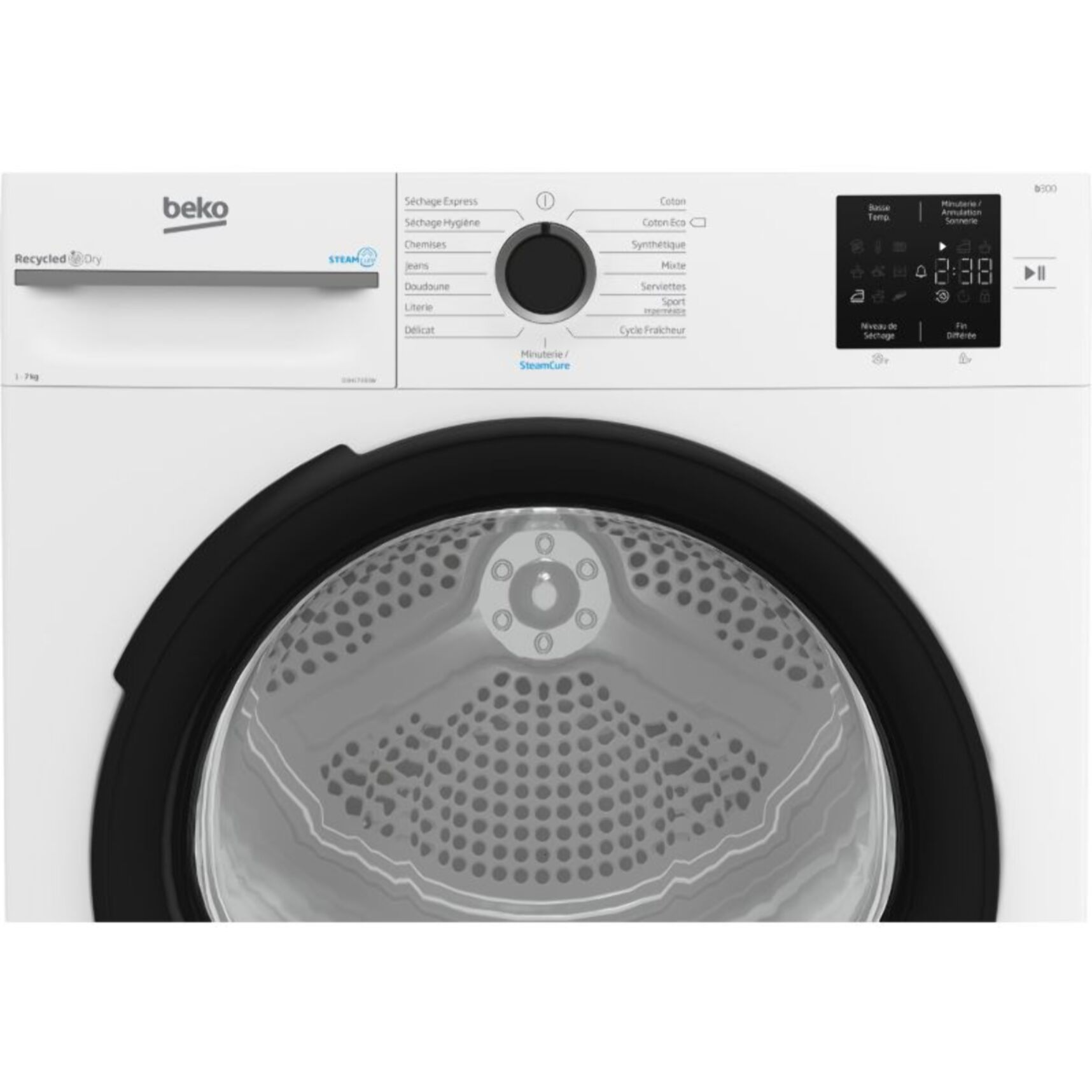 Sèche linge pompe à chaleur BEKO D3H17393W
