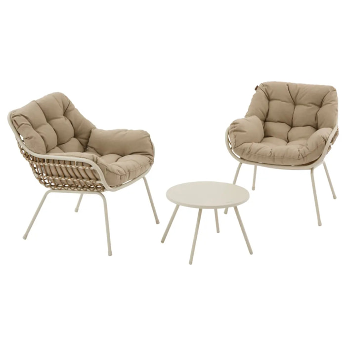 Salon duo Paopao 2 places argile