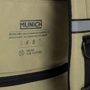 Mochila underseat beige de poliéster reciclado MUNICH GATE X-39 UNDERSEAT BACKPACK