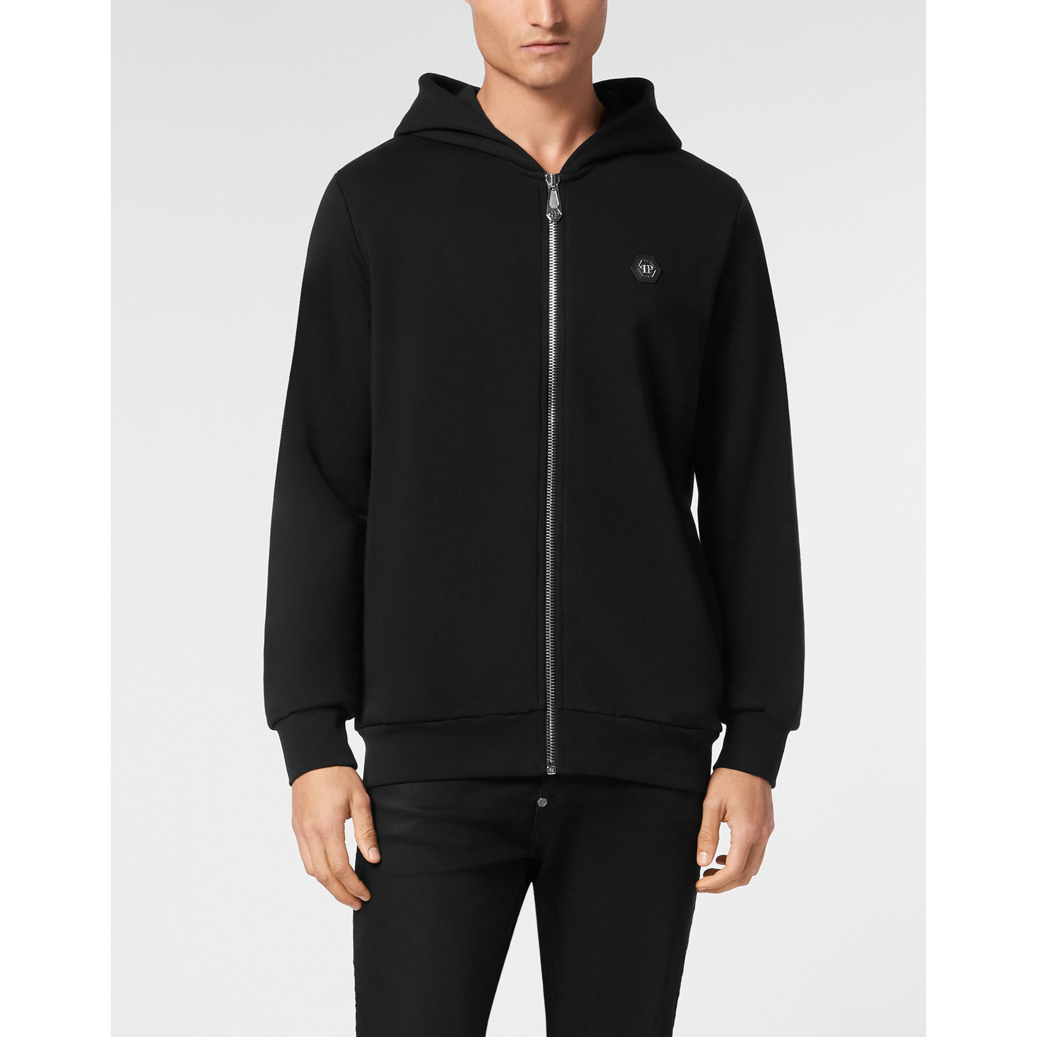 PHILIPP PLEIN Hooded Sweatjacket SKULL
