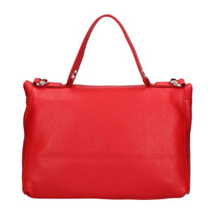 Borsa a spalla convertibile in zaino da donna In Vera pelle Made in Italy 34x21x12 cm