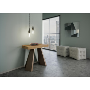 Consolle allungabile 90x40/196 cm Diamante Small Premium Quercia Natura telaio Orso