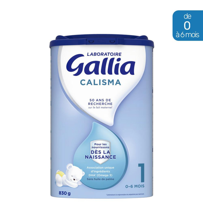 Lait en poudre Calisma 1 (830g) - Gallia de 0 à 6 Mois