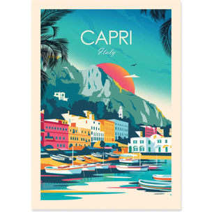 Affiche - Capri Italy - Studio Inception