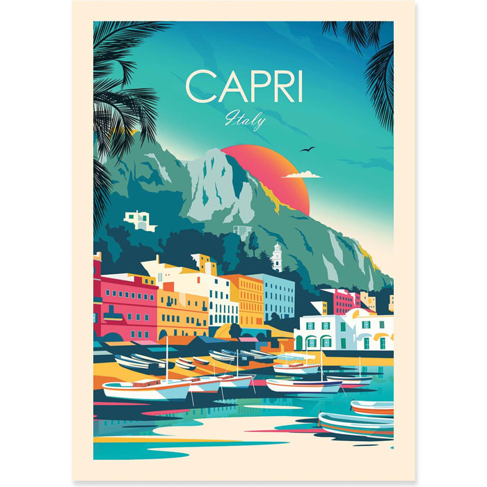 Affiche - Capri Italy - Studio Inception