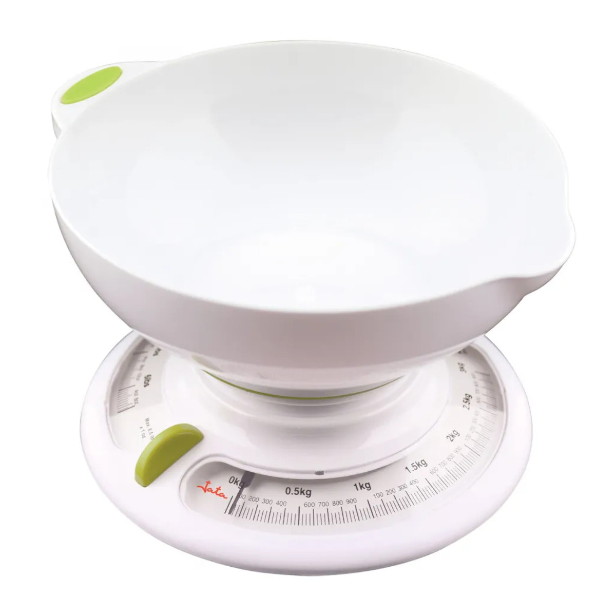 Báscula de cocina con bol JATA 610N hasta 3 kg. Alta precisión. Función de tara