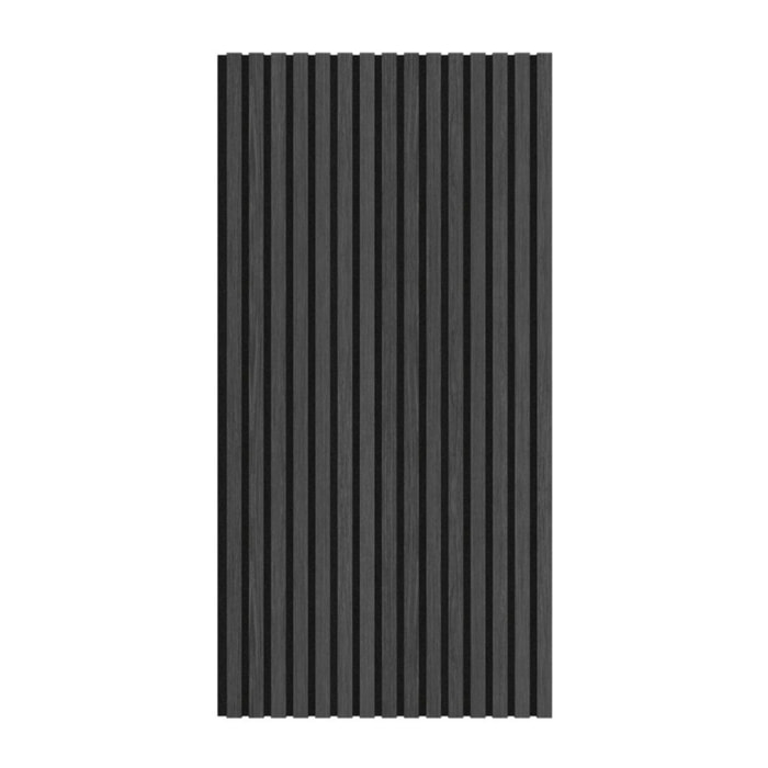 Panneau acoustique mural d'intérieur 60x120 cm en MDF sur feutre polyester, décor chêne noir, 0,72 m2 (SATAKUPANBOT612)