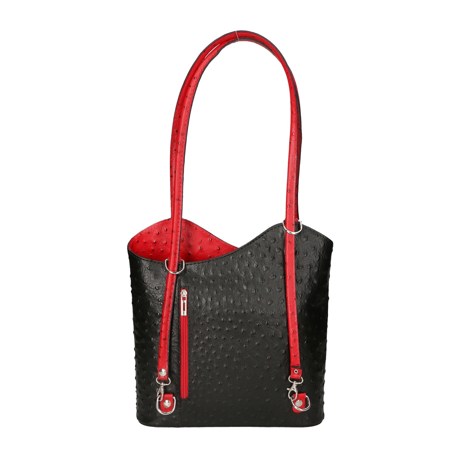 Zaino da donna in vera pelle - Modello Charlotte - 28.0 x 25.0 x 9.0 cm