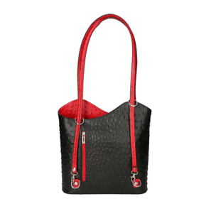 Zaino da donna in vera pelle - Modello Charlotte - 28.0 x 25.0 x 9.0 cm