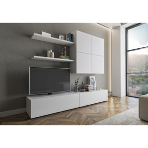 Oresteluchetta Parete soggiorno CARDIFF TOTAL WHITE