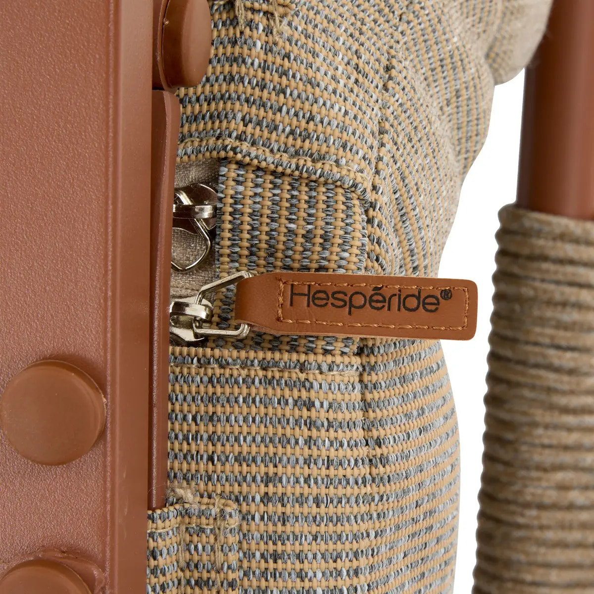 Salon de jardin Solani 4 places acajou