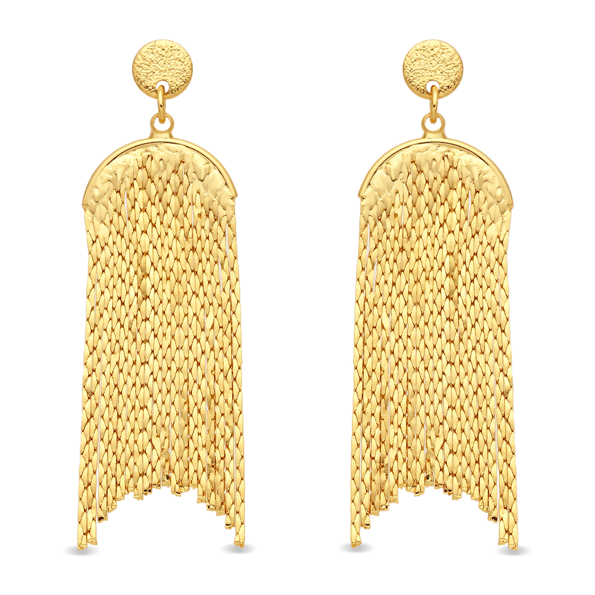 Pendientes acabado en oro amarillo de 18k