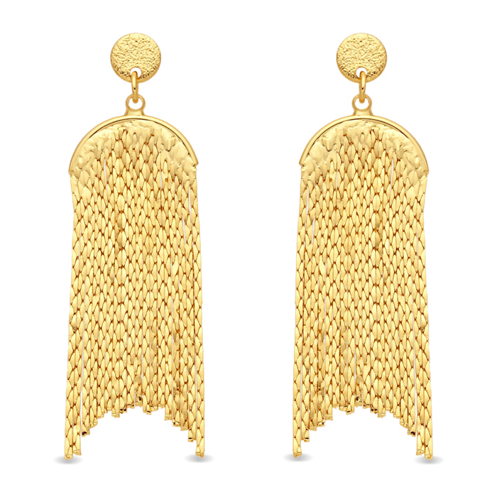 Pendientes acabado en oro amarillo de 18k