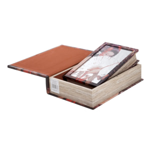 Set 2 Cajas Libro Espejo 21x7x30 / 16x5x24 Cm