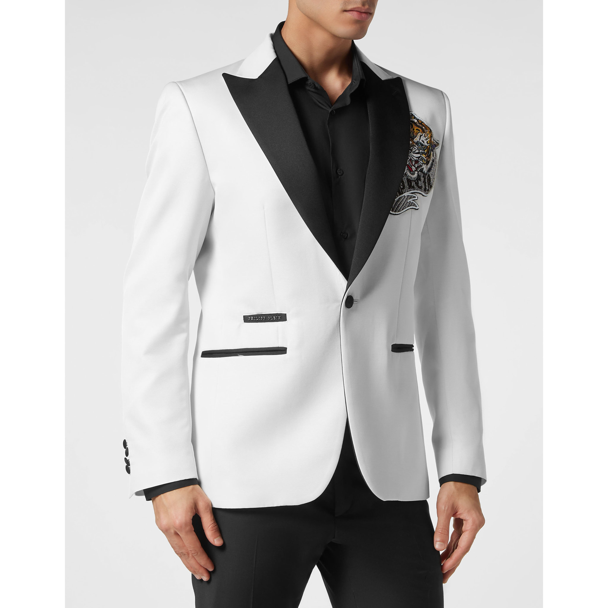 PHILIPP PLEIN Blazer de un botón Slim Fit TATTOO