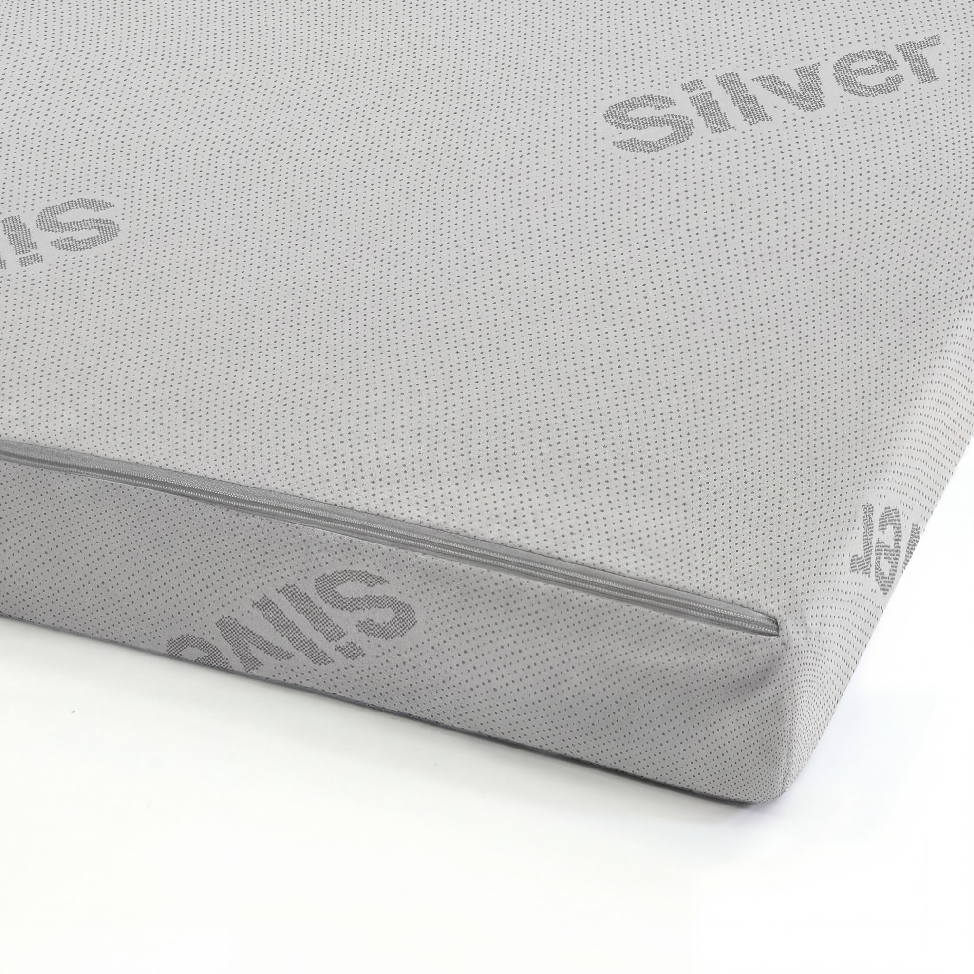 TOPPER VAULT CON FODERA SILVER SINGOLO