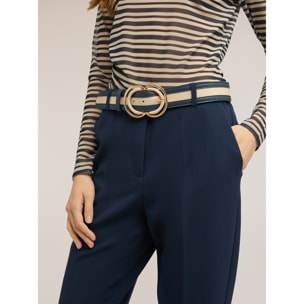 Motivi - Cinturón con hebilla doble - Azul