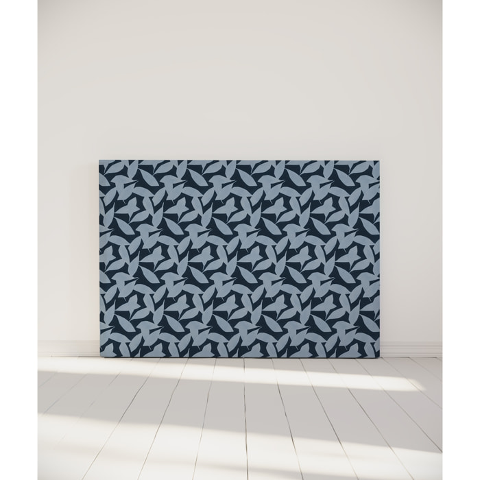 Tête de lit Feuillage | Coloris Bleu | Largeur au choix