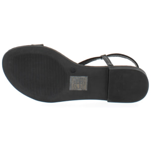 Marina Galanti Scarpe Donna Sandals Ballet Flat with Gold Chain Decoration MG 1P170 Black