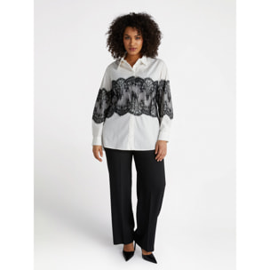 Fiorella Rubino - Camicia con pizzo - Bianco