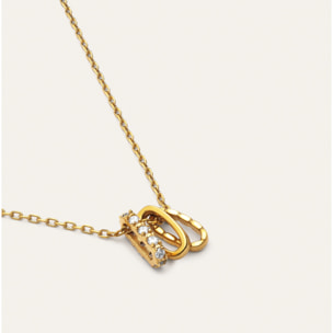 Collana Family Acciao Placcato Oro