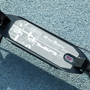 Trottinette pliable enfant 6-12 ans hauteur guidon réglable freins suspensions AV/AR béquille noir