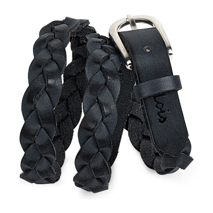 Cinturon Lois De Piel Negro 90