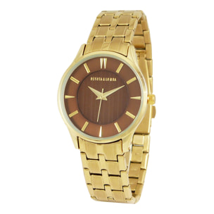 Reloj Devota & Lomba DL012W-02BROWN Mujer Analogico Cuarzo con Correa de Acero