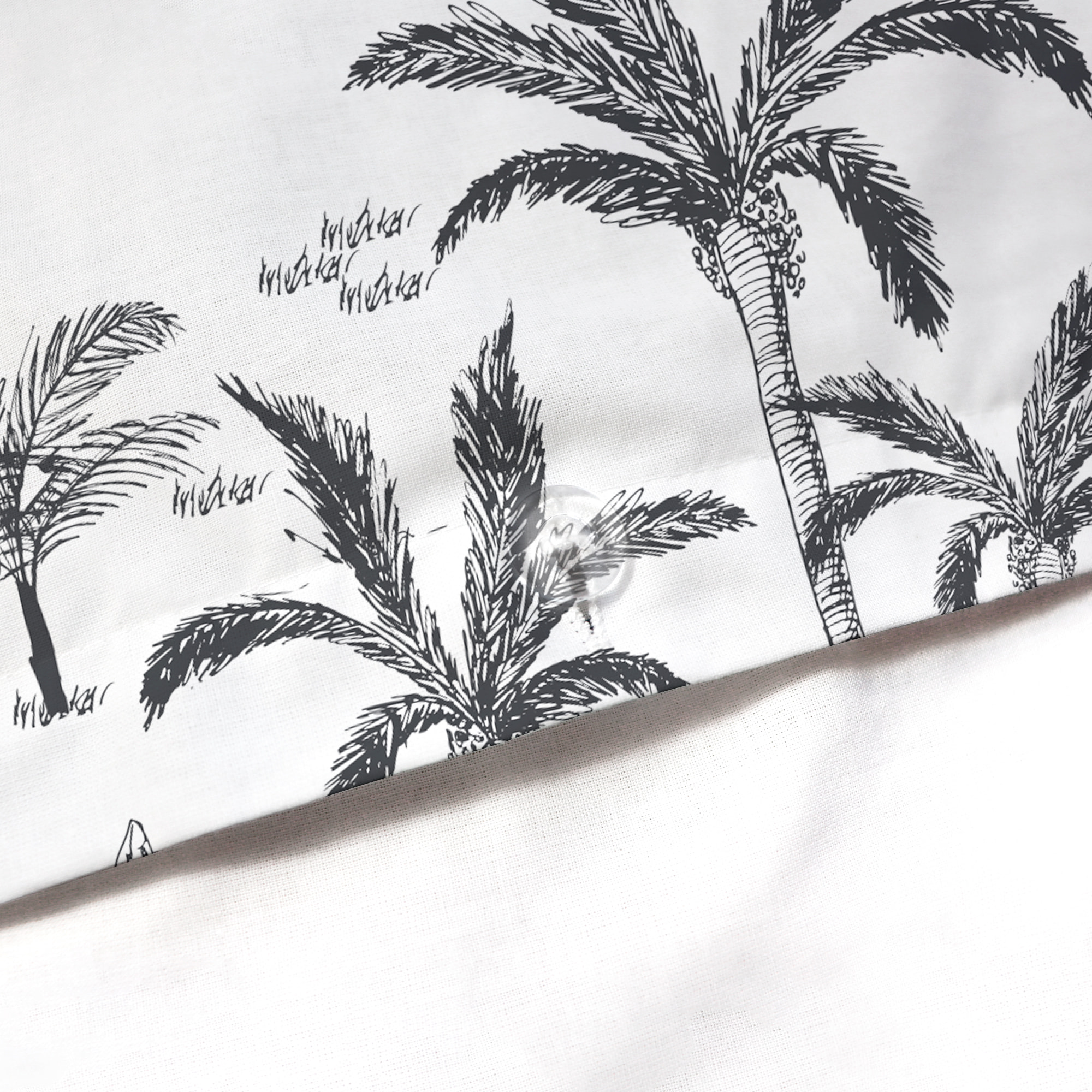 Parure de lit imprimée 100% coton, GRAVURE TROPICALE