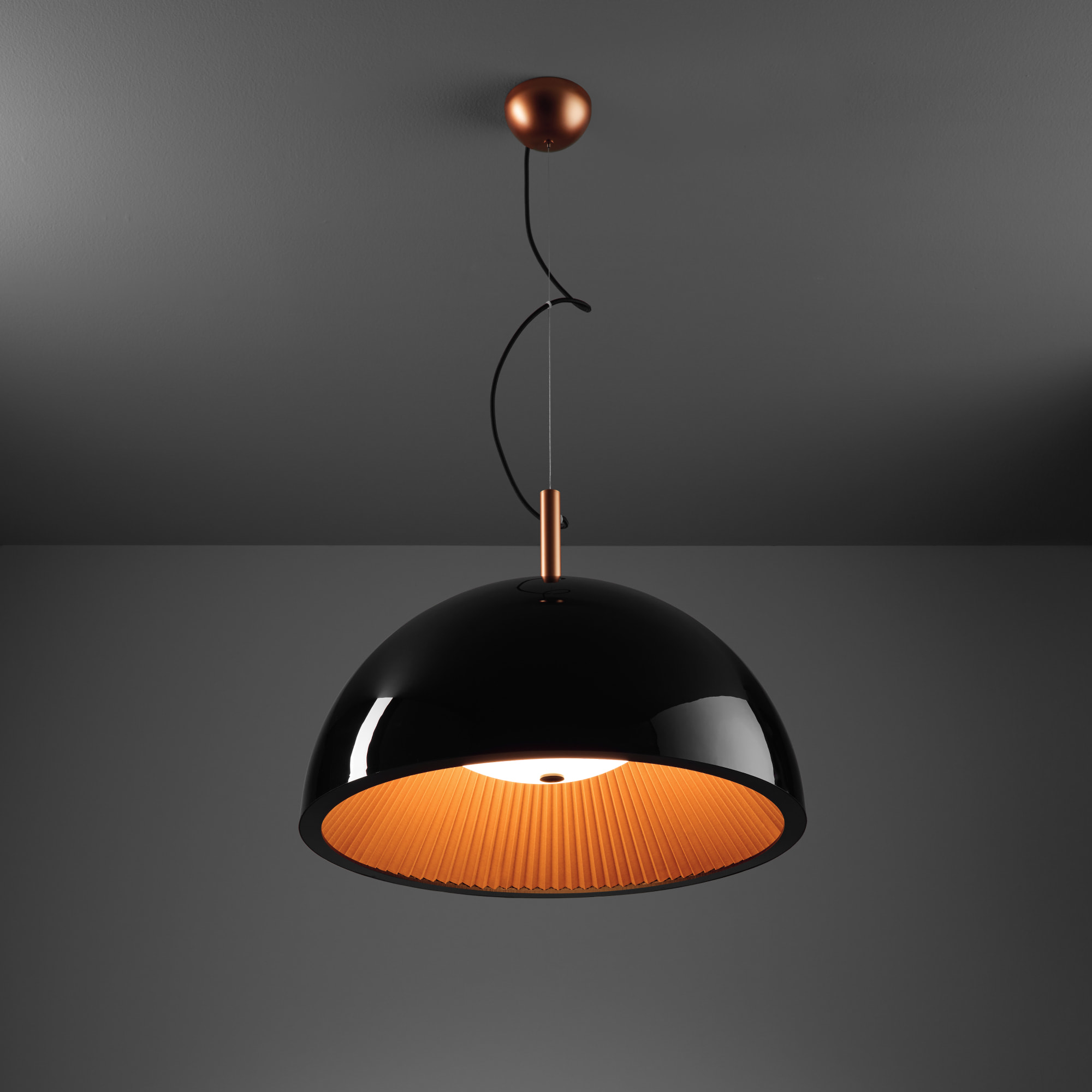 LEDS·C4 Lámpara Colgante Umbrella Ø600 E14 27W Oro 630LM, Iluminación Interior