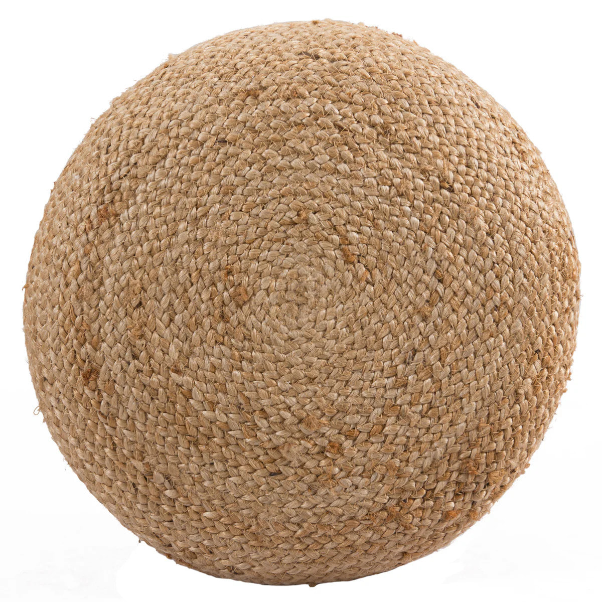 Pouf rond en jute beige D40 cm - Katy
