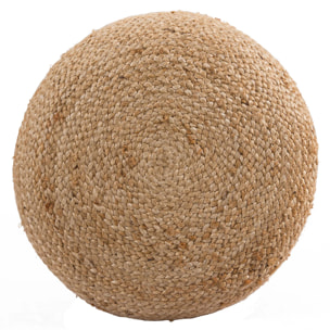 Pouf rond en jute beige D40 cm - Katy