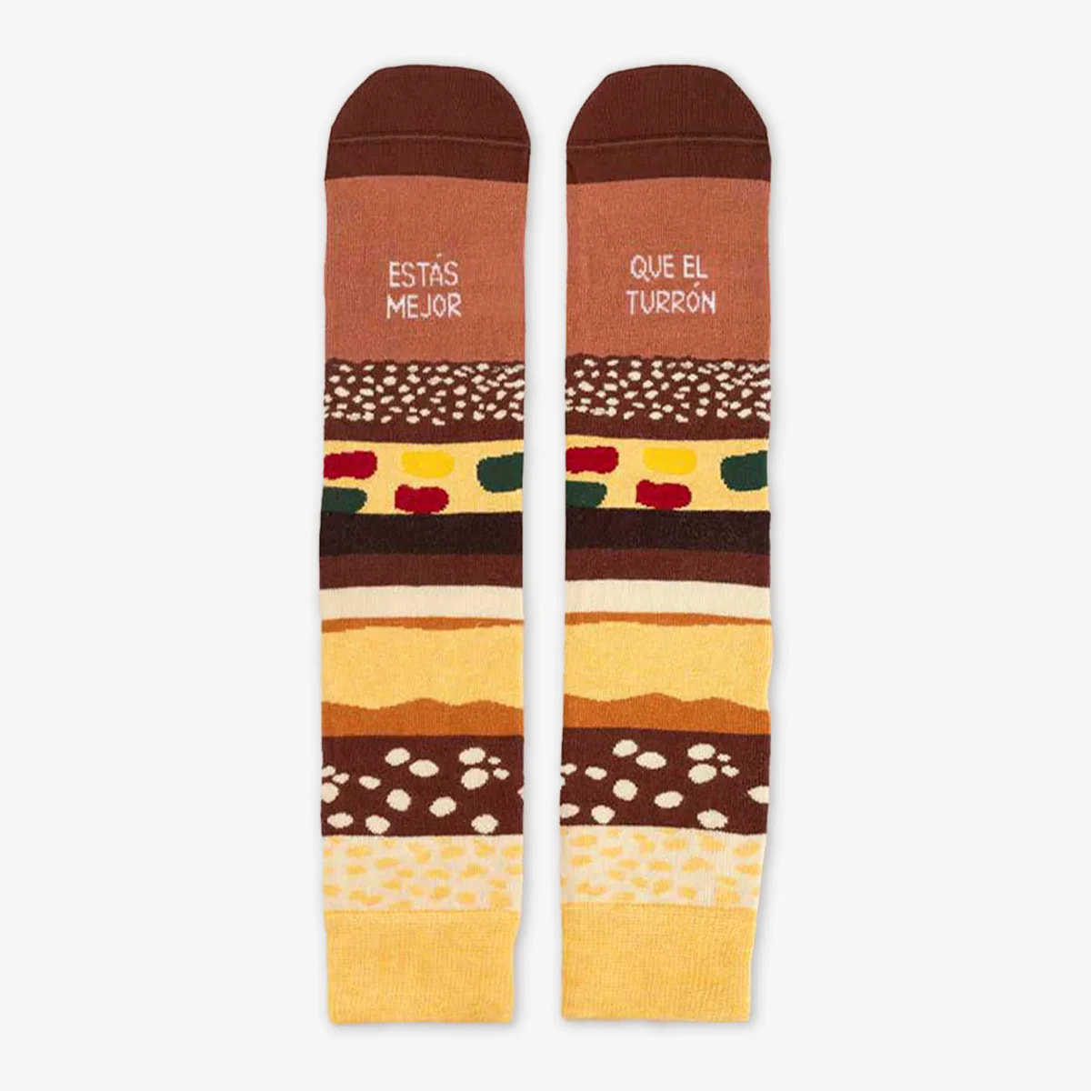 Calcetines "Estás mejor que el turrón" talla 42-46