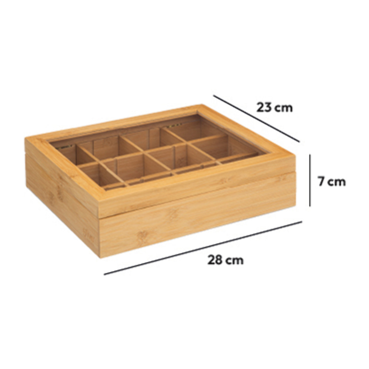 Boîte à thé 12 compartiments Bambou