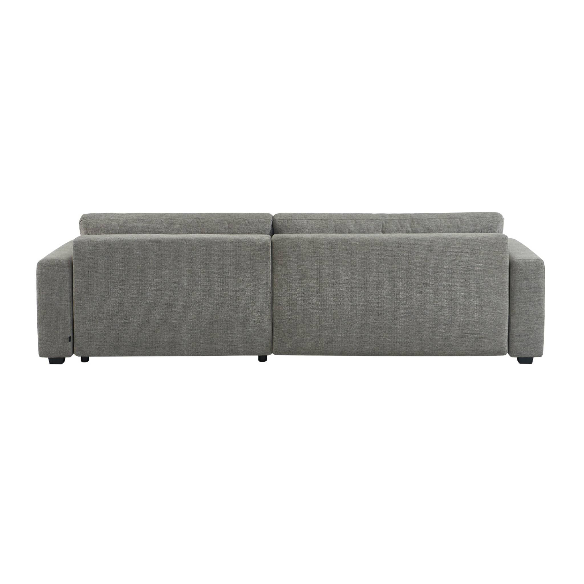 Canapé d'angle droit convertible 3 places tissu avec coffre WIDE