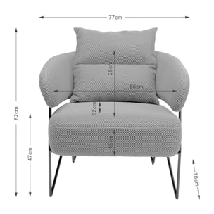 Fauteuil Peppo blanc Kare Design